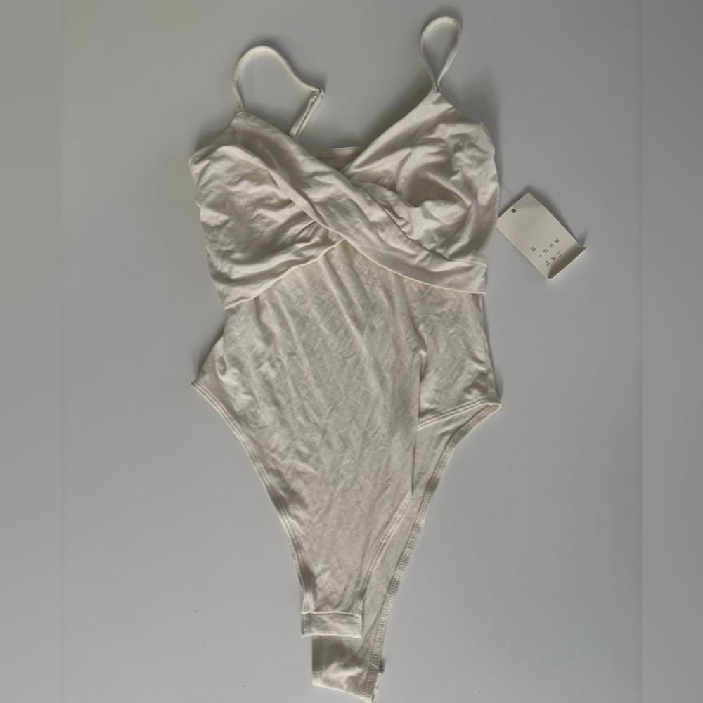 Women's Cream Soft Cotton Tank Bodysuit